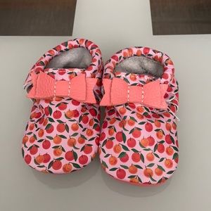 Freshly picked peach bowl moccs.